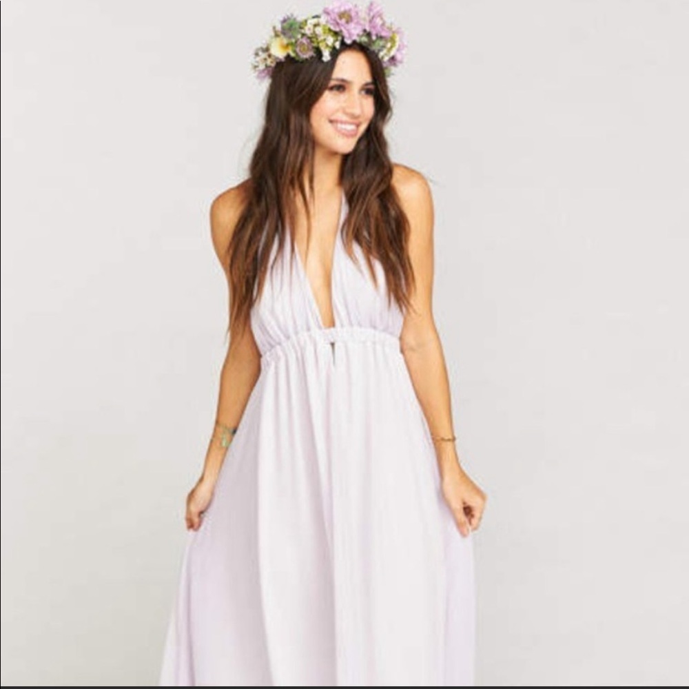 Show Me Your Mumu Luna Purple/Lavender Halter Bridesmaid Dress